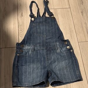 Denim Overall Shorts